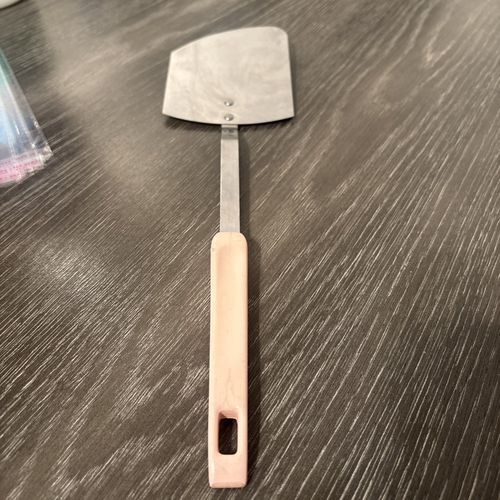 Black Handle Stainless Angled Spatula USA MCM Vtg‎ Sharpcutter by Royal